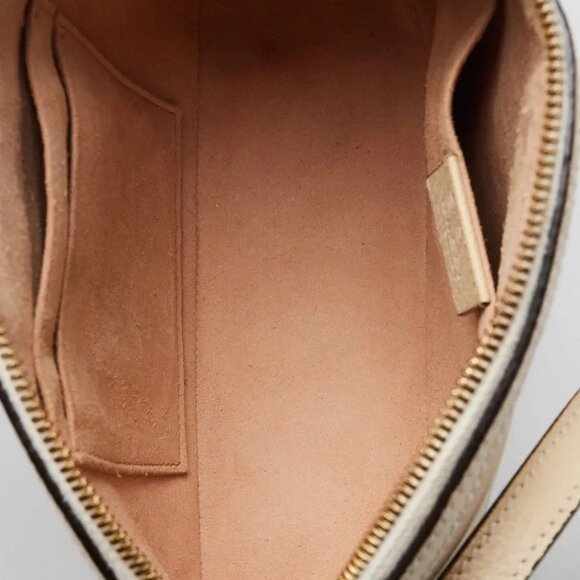 Gucci White Leather Vintage Web Small Ophidia Crossbody Bag - Picture 10 of 12